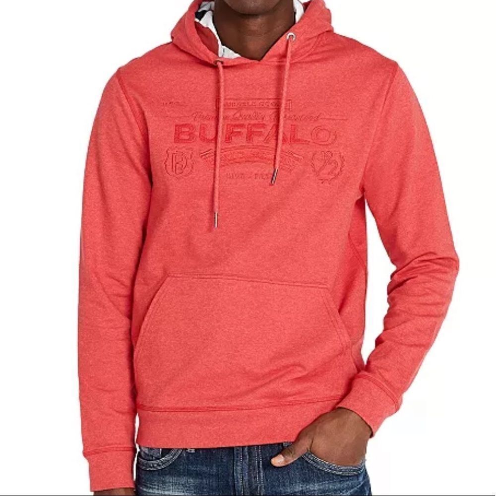 𝅺cranberry men hoodie Buffalo David Bitton